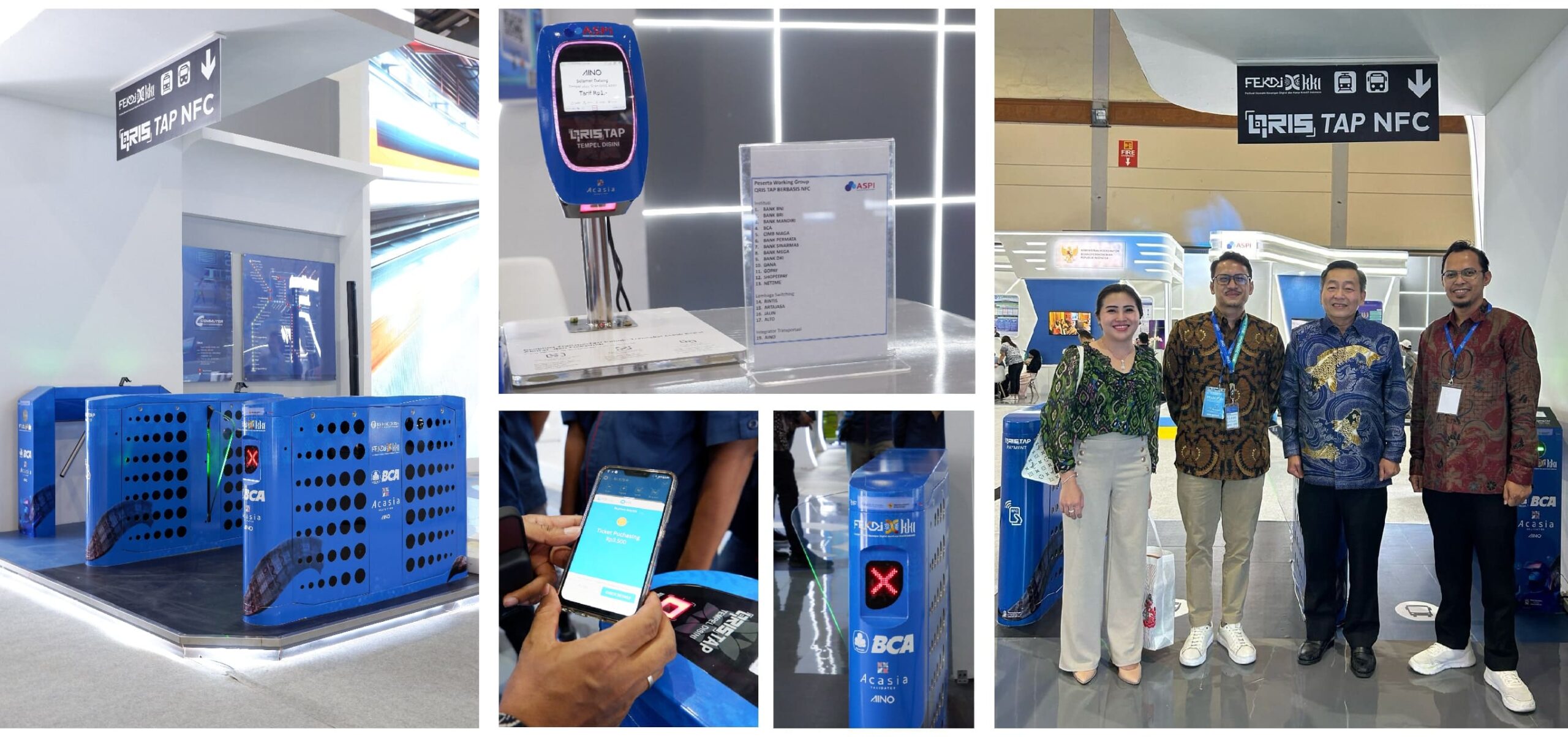 Showcase Demo QRIS Tap Berbasis NFC pada acara FEKDI x KKI 2024