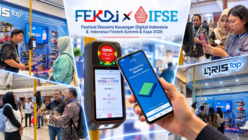Aino Tap on Bus dengan QRIS Tap di FEKDI x IFSE 2026